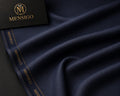 Mensigo Midnight Navy Premium Suiting Fabric – Luxury Plain Weave