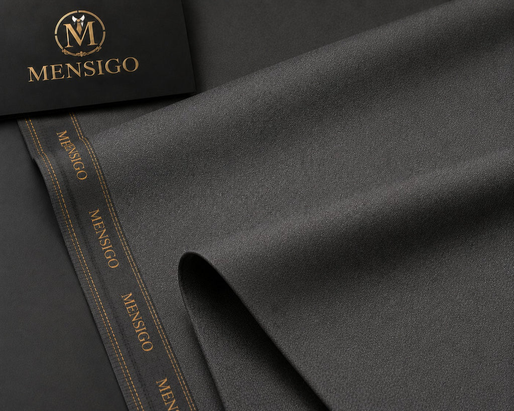 Mensigo Graphite Grey Premium Textured Suiting Fabric – Luxury Collection