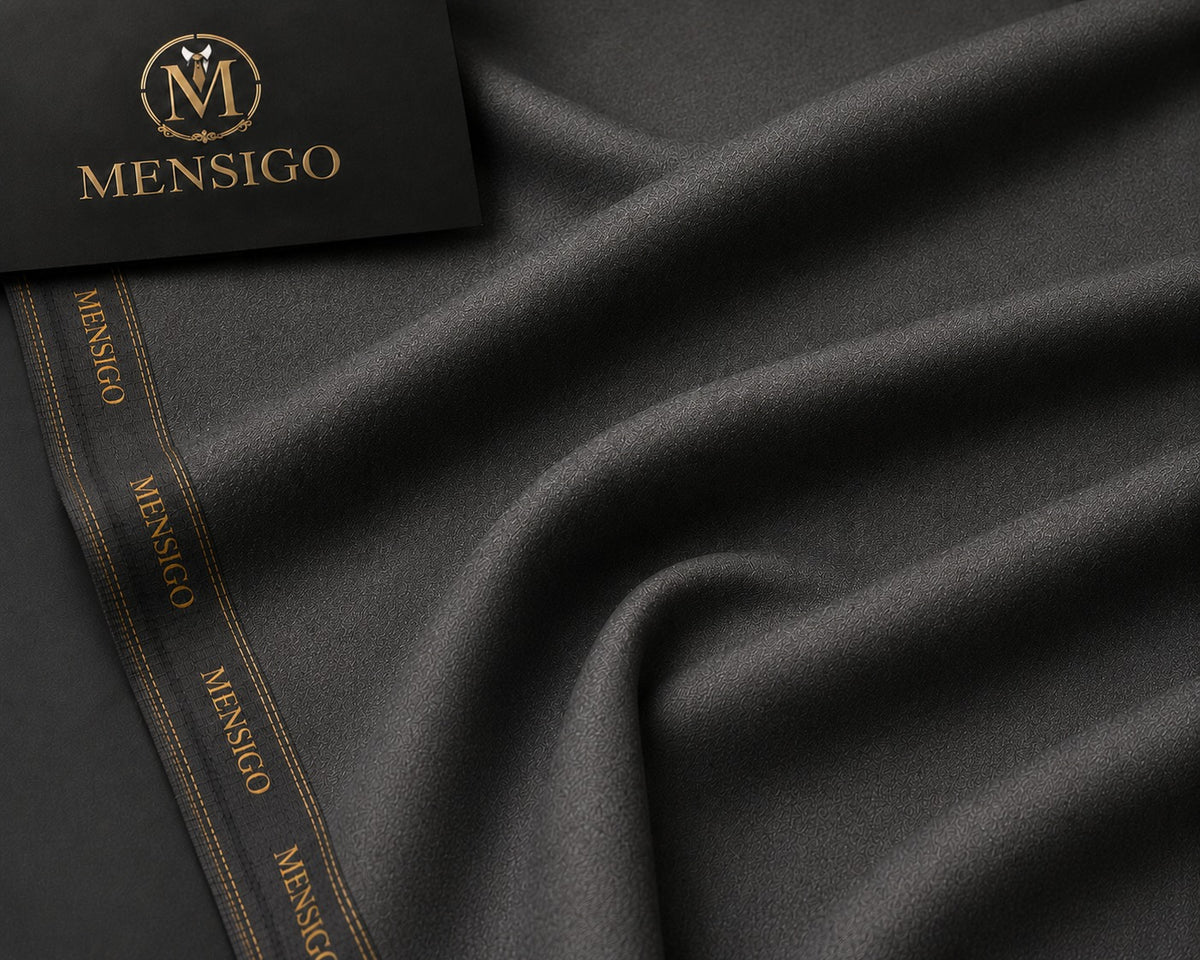 Mensigo Graphite Grey Premium Textured Suiting Fabric – Luxury Collection