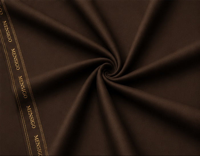 Mensigo Walnut Brown Premium Textured Suiting Fabric – Luxury Collection