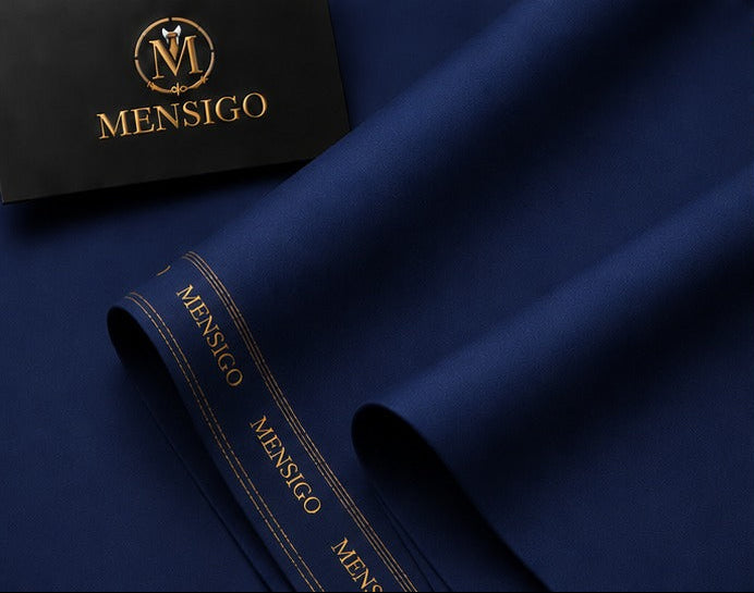 Mensigo Sapphire Blue Premium Suiting Fabric – Luxury Collection