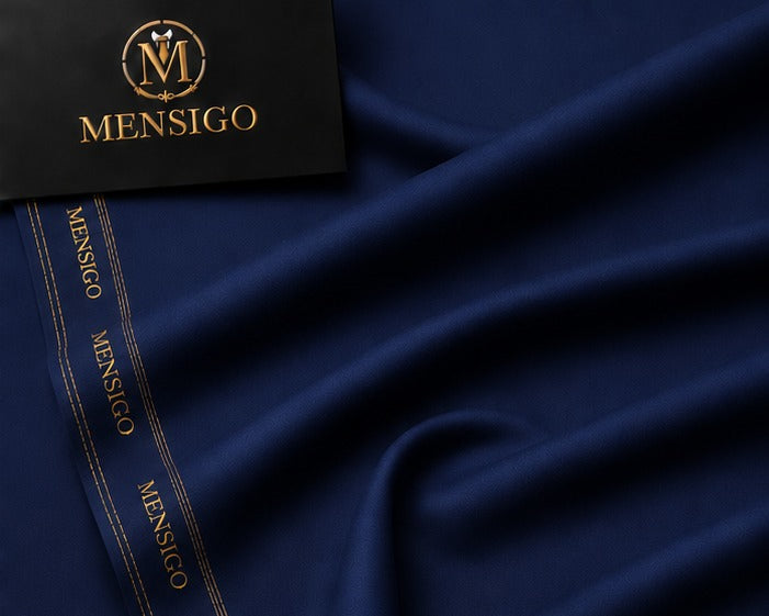 Mensigo Sapphire Blue Premium Suiting Fabric – Luxury Collection