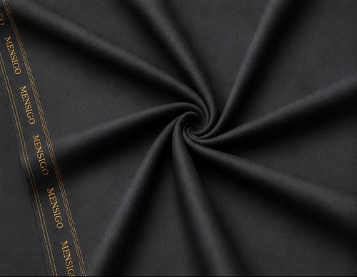 Mensigo Charcoal Grey Premium Textured Suiting Fabric – Luxury Collection
