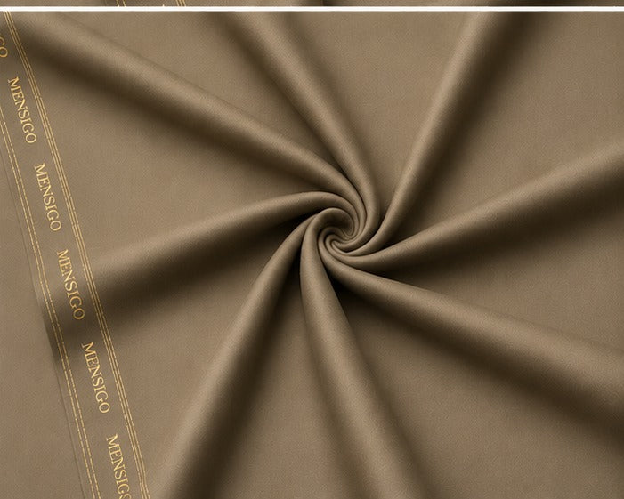 Mensigo Desert Khaki Premium Textured Suiting Fabric – Luxury Collection