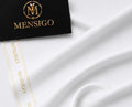 Mensigo Pearl White Premium Suiting Fabric – Luxury Collection