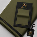 Mensigo Olive Green Premium Wash & Wear Shalwar Kameez Fabric